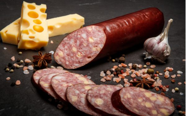 SUMMER SAUSAGE WITH CHEESE