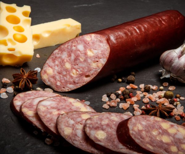 SUMMER SAUSAGE WITH CHEESE